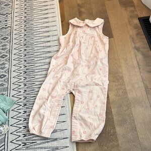 Petit Lem Pink Floral Jumpsuit